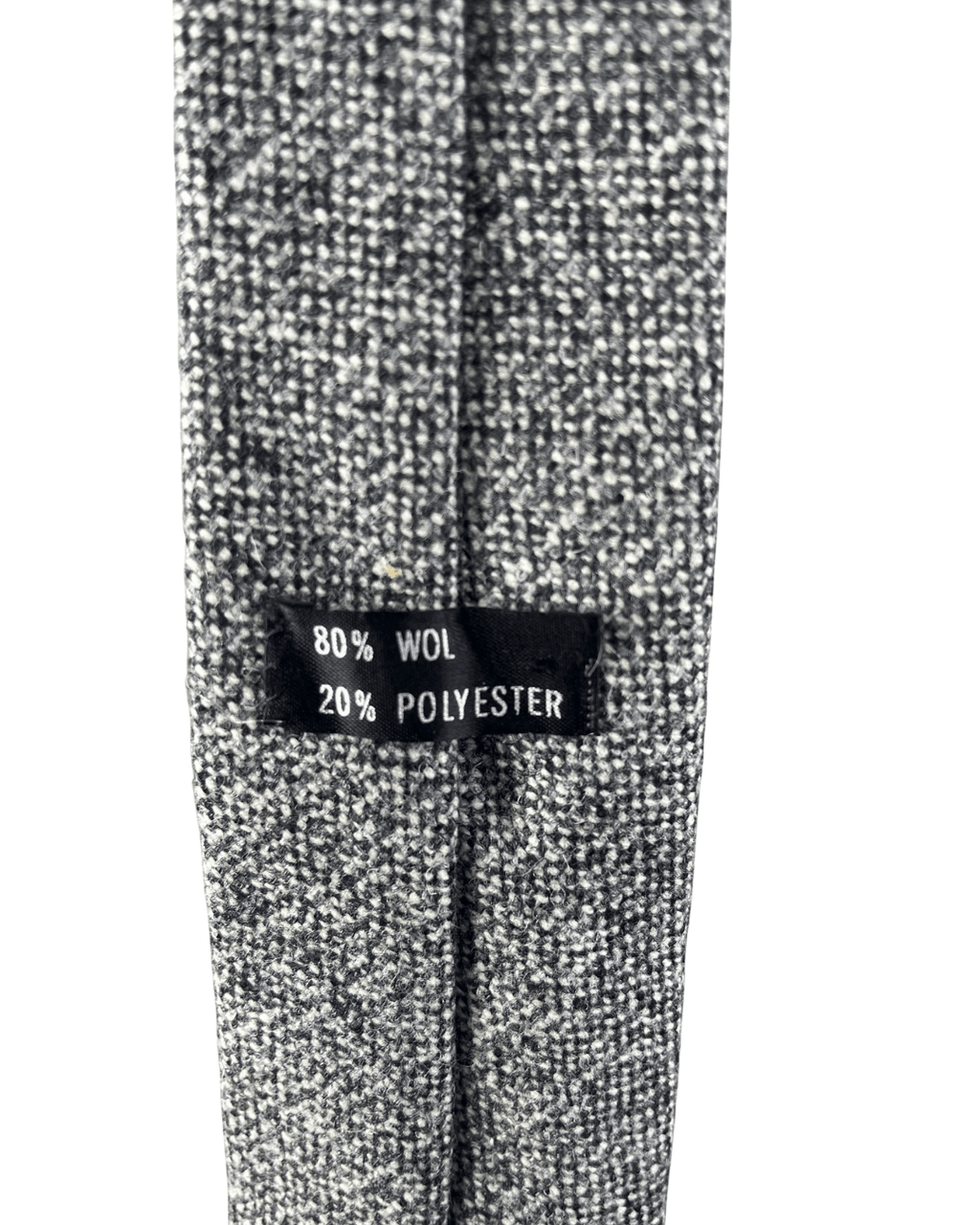 Wool and polyester necktie