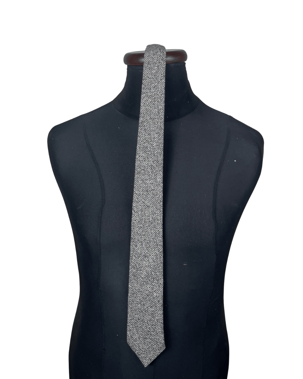 Wool and polyester necktie