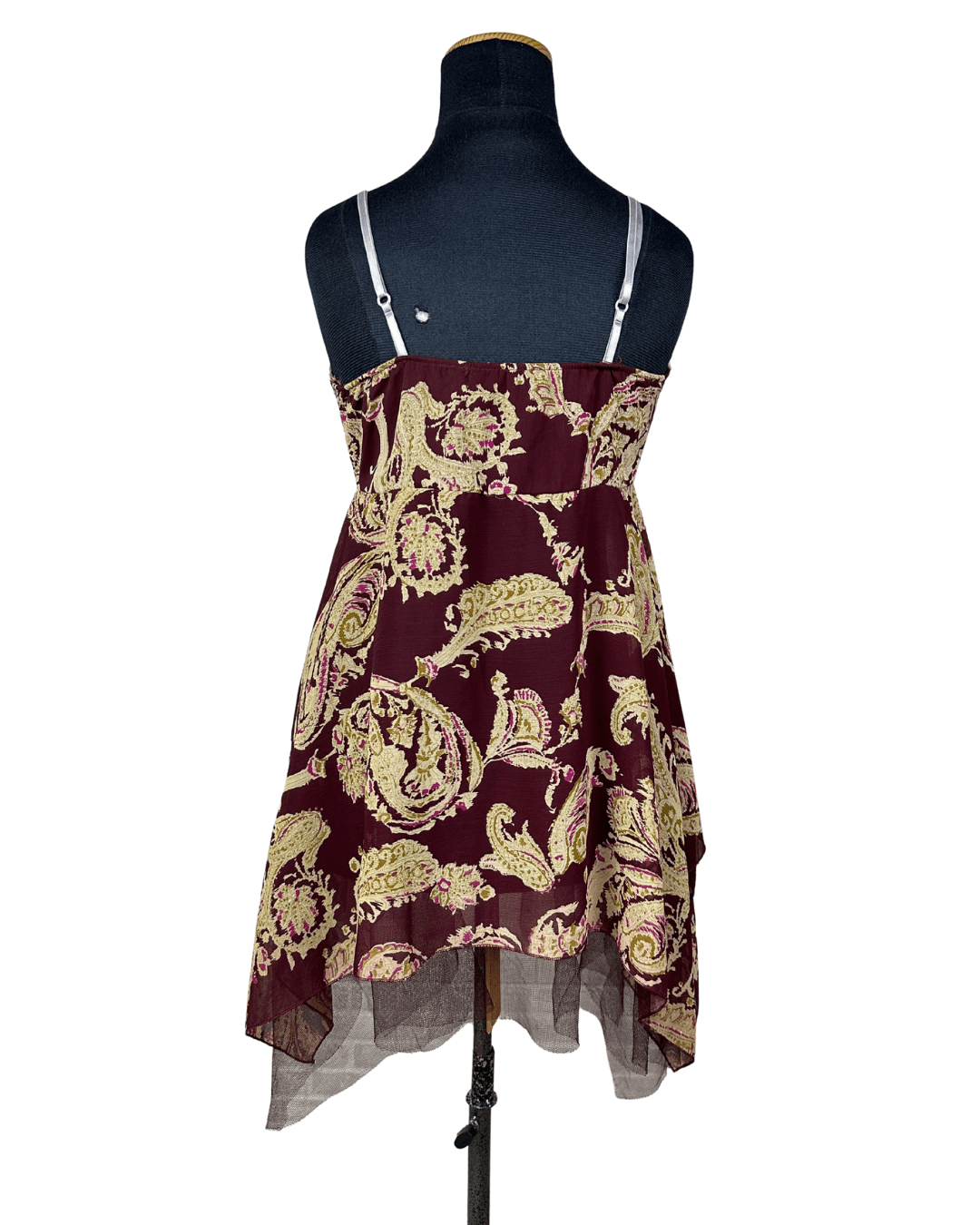 Y2K Assymetrical Hem Sequin Detail Cami Top - Funkify