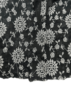 Y2K Babel Sheer Floral Embroidered Ruffle Blouse - Funkify