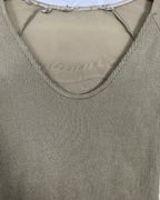 Y2K Beige Ribbed Dragon Top - Small - Funkify