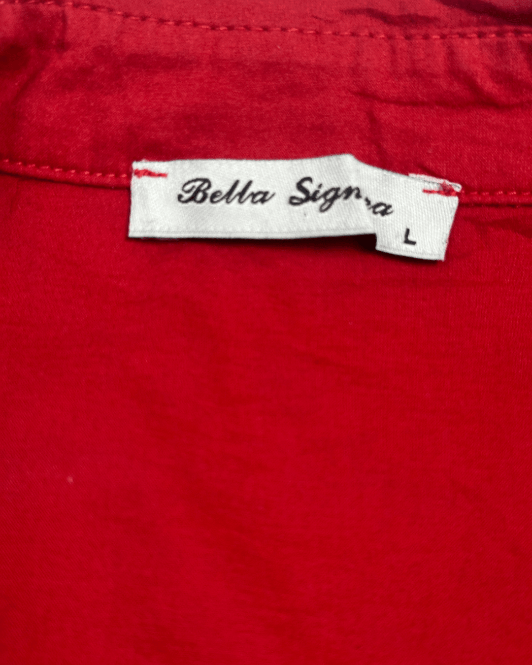 Y2K Bella Sigma Red Lace Up Corset Blouse - Funkify