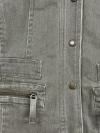 Y2K Bisou d'Eve Green Women's Denim Jacket - Funkify