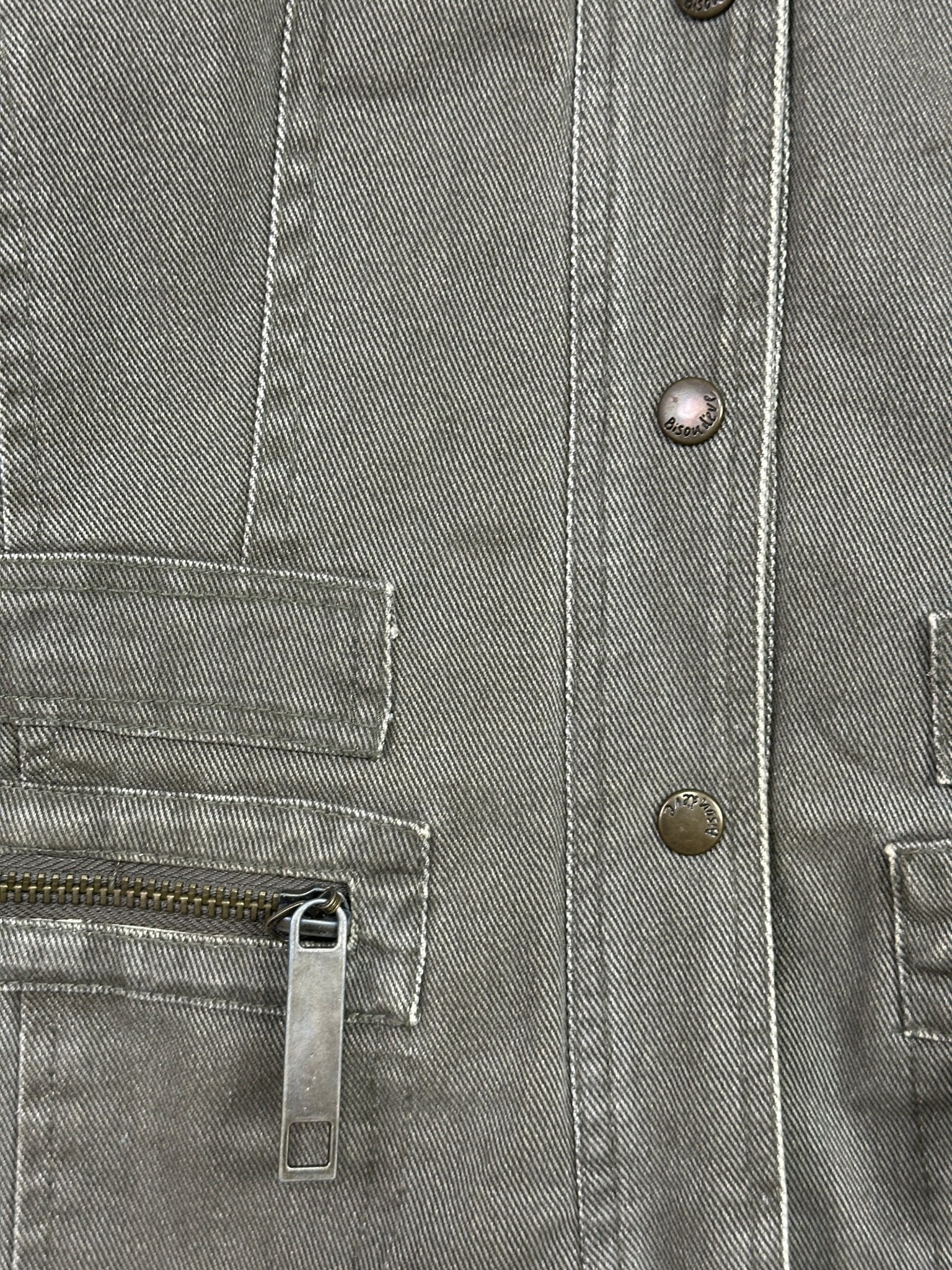 Y2K Bisou d'Eve Green Women's Denim Jacket - Funkify