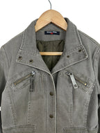 Y2K Bisou d'Eve Green Women's Denim Jacket - Funkify
