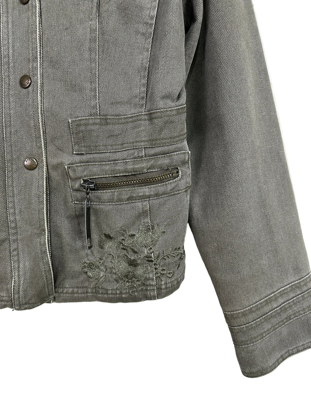 Y2K Bisou d'Eve Green Women's Denim Jacket - Funkify