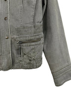 Y2K Bisou d'Eve Green Women's Denim Jacket - Funkify