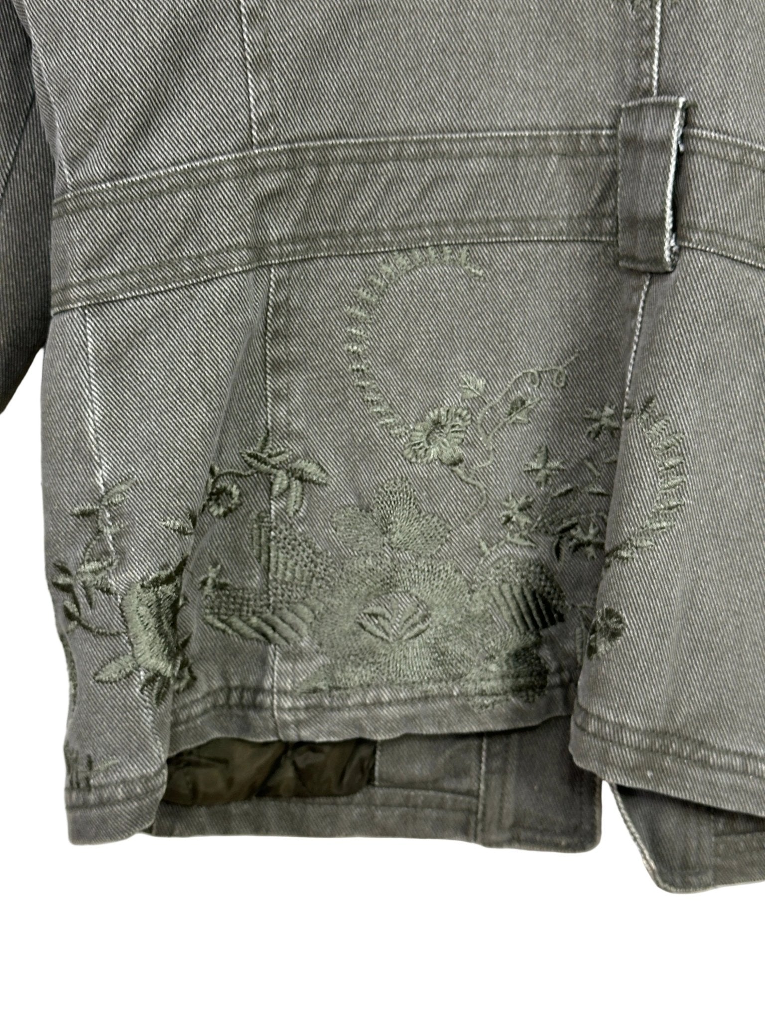 Y2K Bisou d'Eve Green Women's Denim Jacket - Funkify