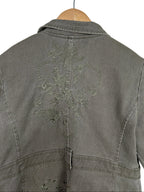Y2K Bisou d'Eve Green Women's Denim Jacket - Funkify