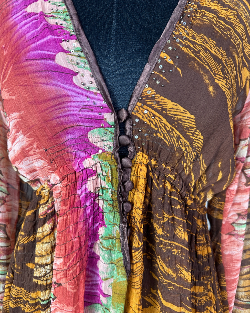 Y2K Boho Chiffon Dress - Funkify