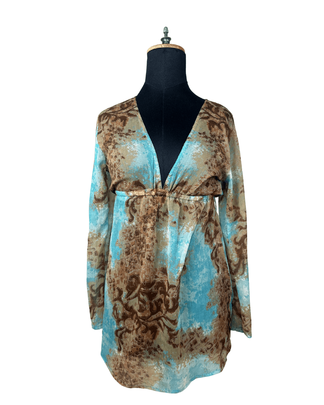 Y2K Boho Empire Waist Top Medium/Large - Funkify