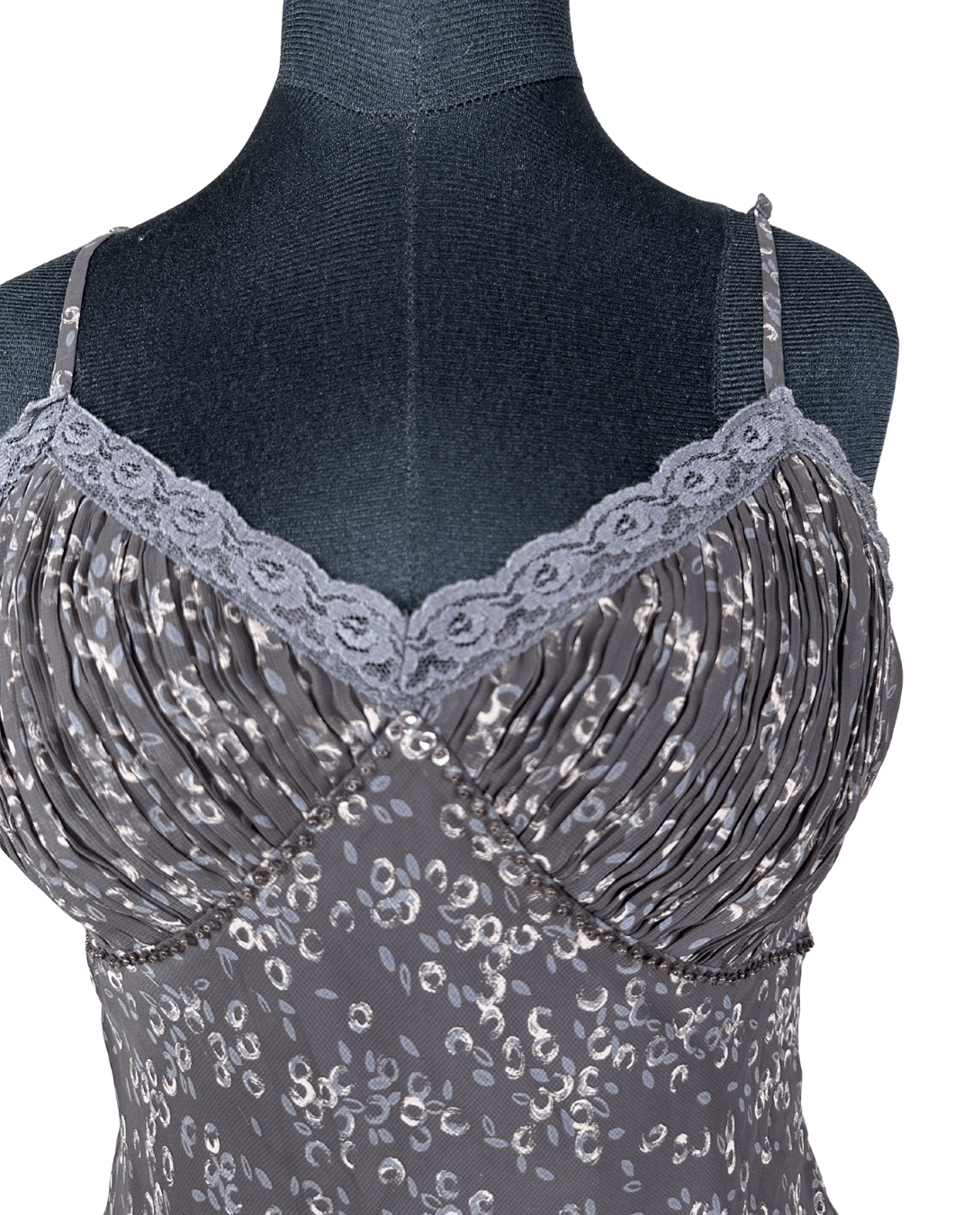 Y2K Cami Top with Lace Trim Medium - Funkify