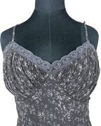 Y2K Cami Top with Lace Trim Medium - Funkify