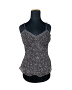 Y2K Cami Top with Lace Trim Medium - Funkify