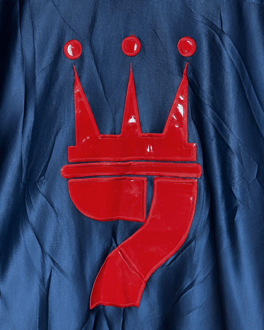 Y2K Dada Supreme Crown 7 Jersey Shirt with Red Vinyl Applique XL - Funkify