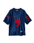 Y2K Dada Supreme Crown 7 Jersey Shirt with Red Vinyl Applique XL - Funkify