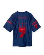 Y2K Dada Supreme Crown 7 Jersey Shirt with Red Vinyl Applique XL - Funkify