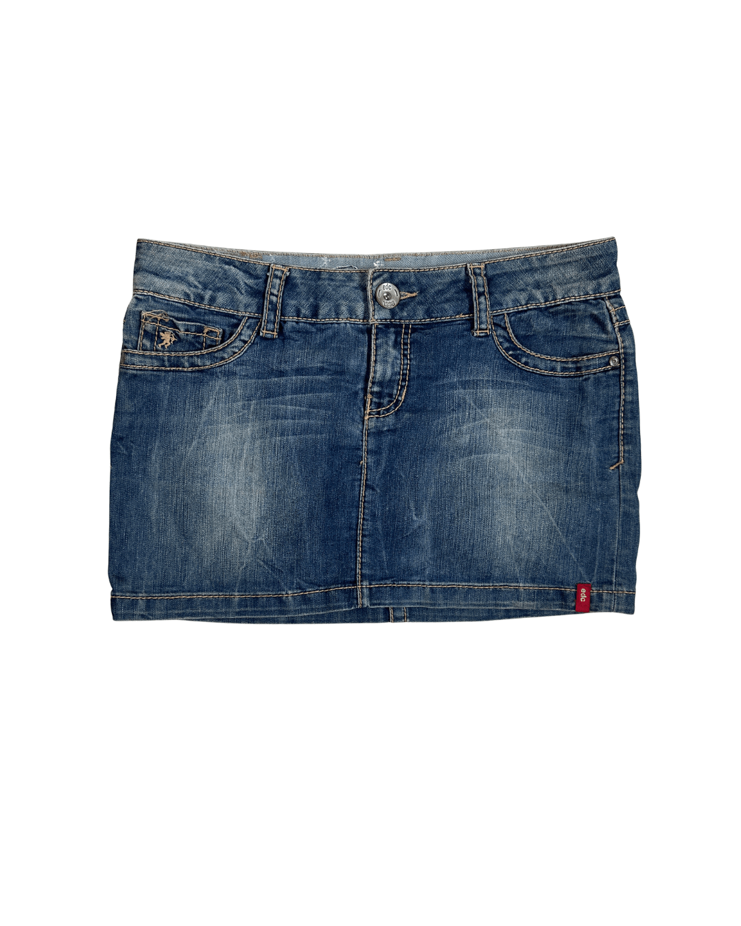 Y2K EDC Denim Mini Skirt - Funkify