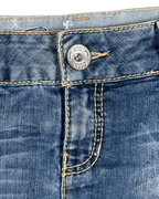 Y2K EDC Denim Mini Skirt - Funkify
