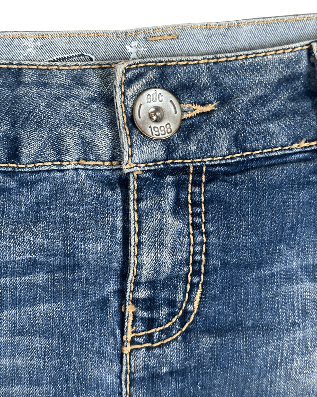Y2K EDC Denim Mini Skirt - Funkify