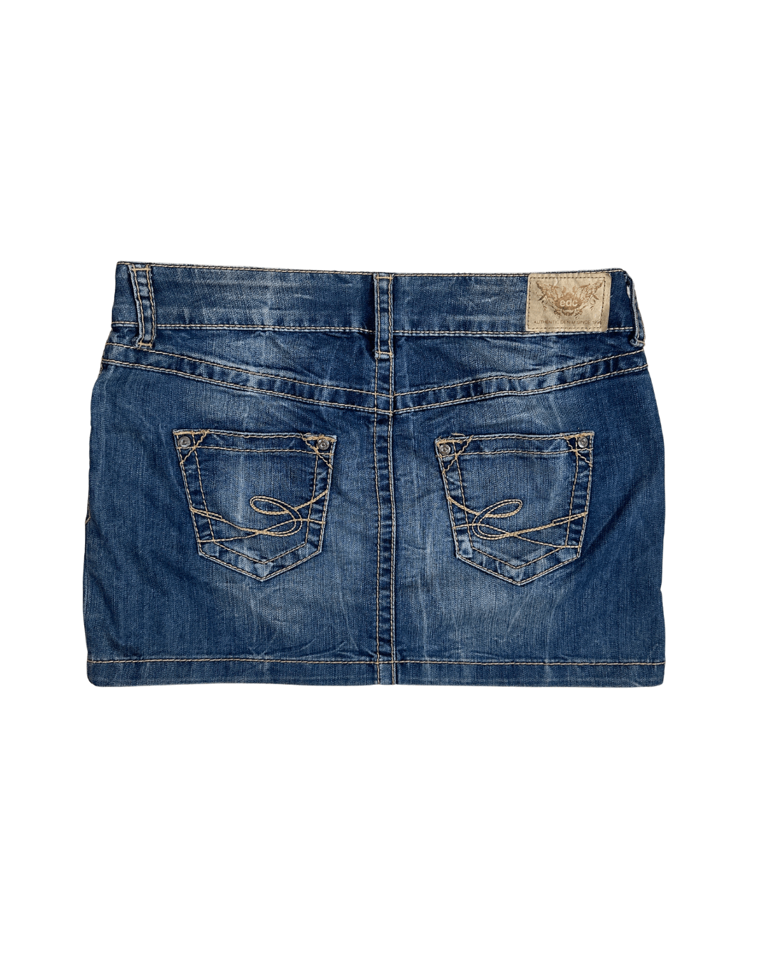 Y2K EDC Denim Mini Skirt - Funkify