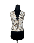 Y2K Eighty Eight Ring Front Halter Top - Funkify