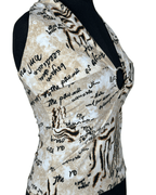 Y2K Eighty Eight Ring Front Halter Top - Funkify