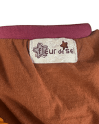 Y2K Fleur De Sel Graphic Top with Pink Tie and Sheer Overlay - Funkify