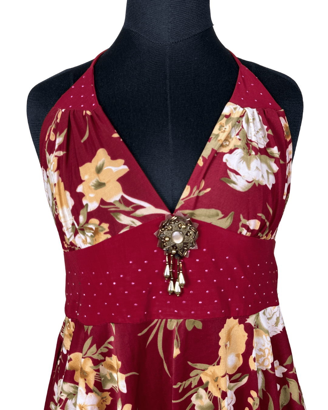 Y2K Halter Top with Assymetrical Hem Size M to L - Funkify