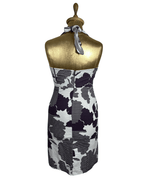 Y2K Kookai Abstract Floral Halter Dress - Funkify