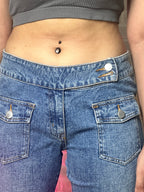 Y2K Low-waist Jeans - Funkify