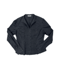 Y2K Pleated Front Fitted Shirt - Large - Funkify
