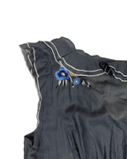 Y2K Ruffle Trim Embroidered Sheer Top - Funkify