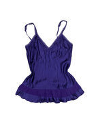 Y2K Sequinned Lace Trim Cami Top - Funkify
