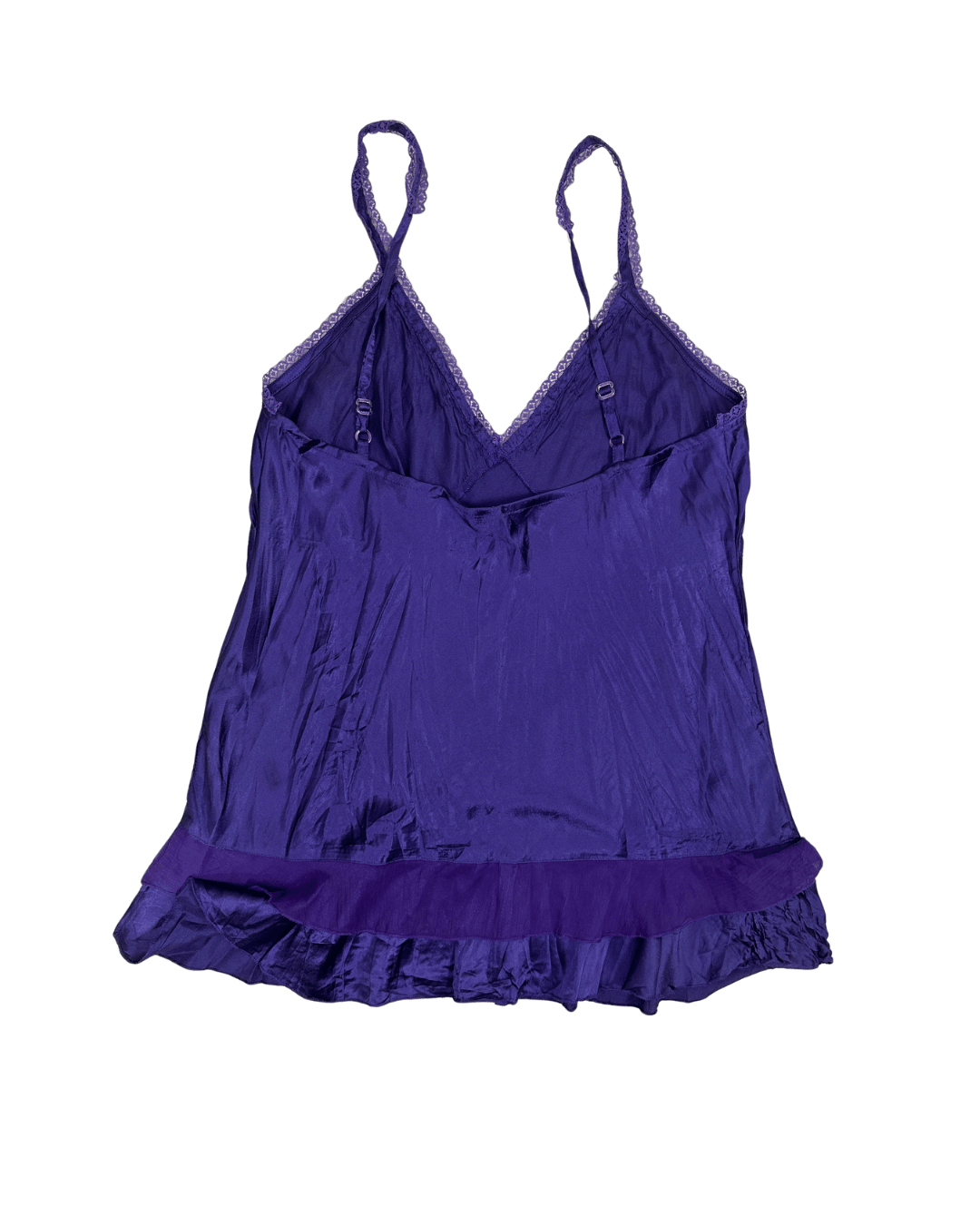 Y2K Sequinned Lace Trim Cami Top - Funkify