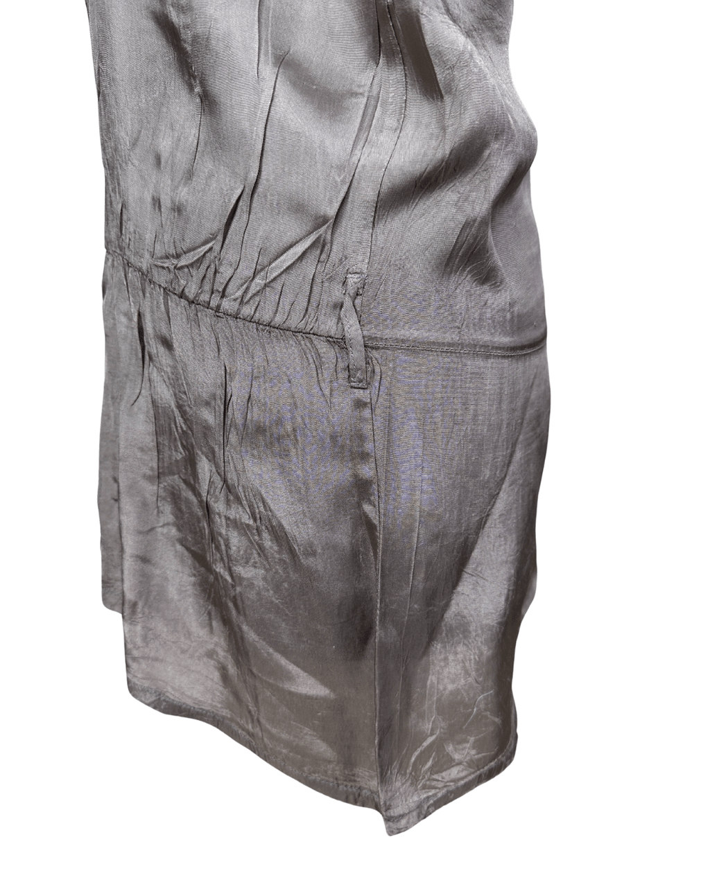 Y2K Silky Ruffle Back Blouse - Funkify