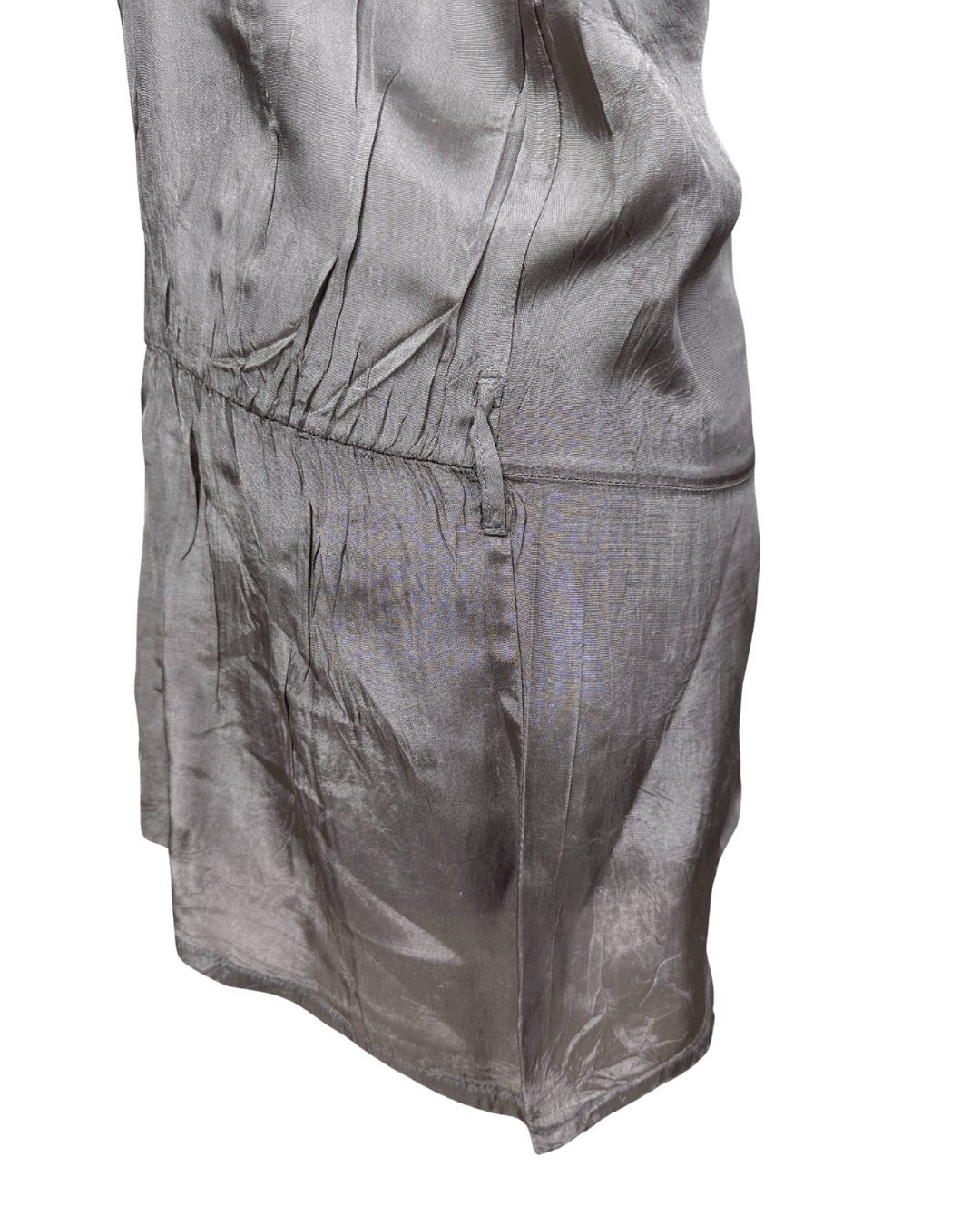 Y2K Silky Ruffle Back Blouse - Funkify