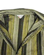 Y2K Striped Fish Hook Closure Women's Fitted shirt - Funkify
