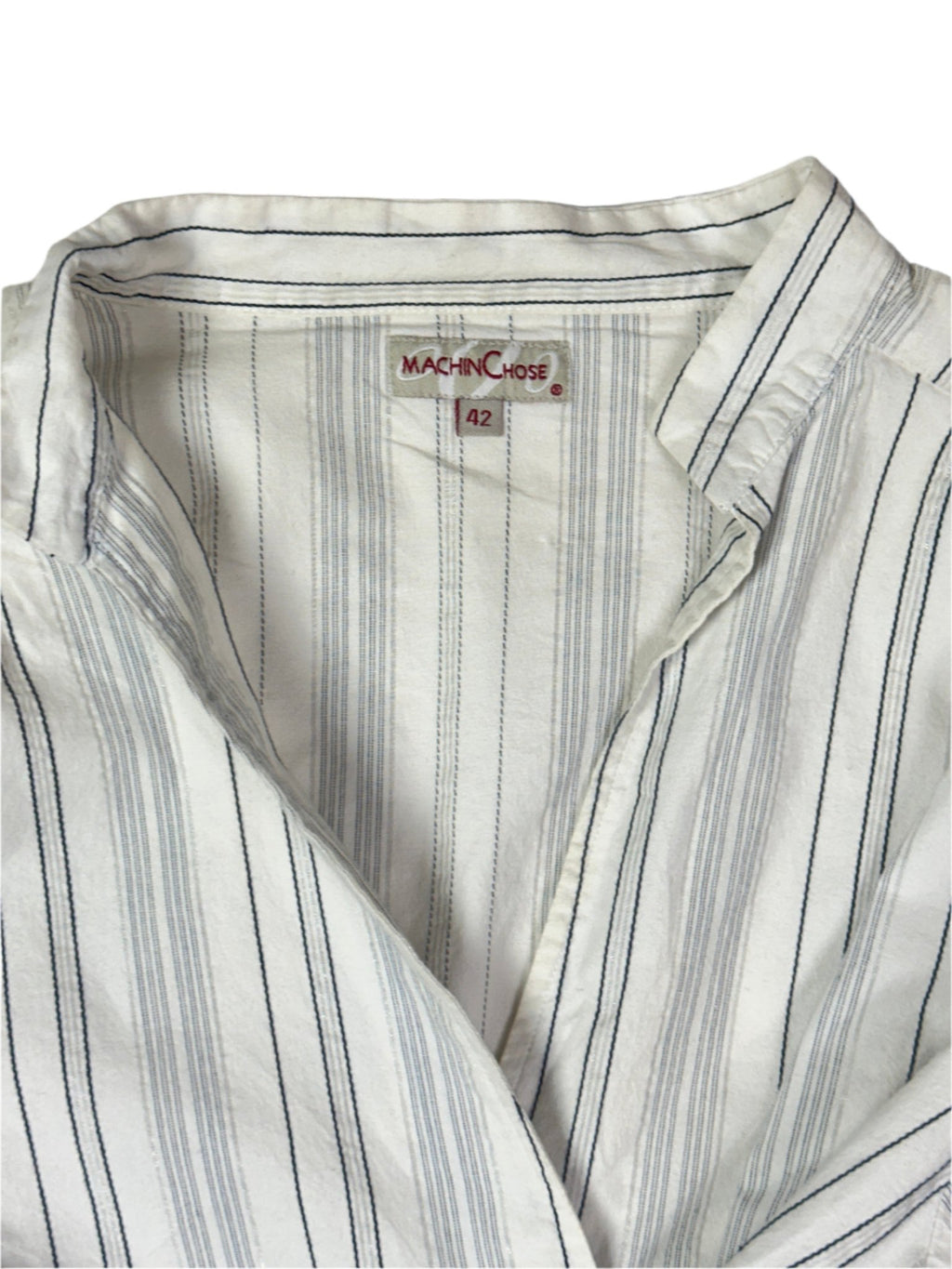 Y2K Striped Wrap - Style Fitted Waist V - Neck Blouse - Funkify