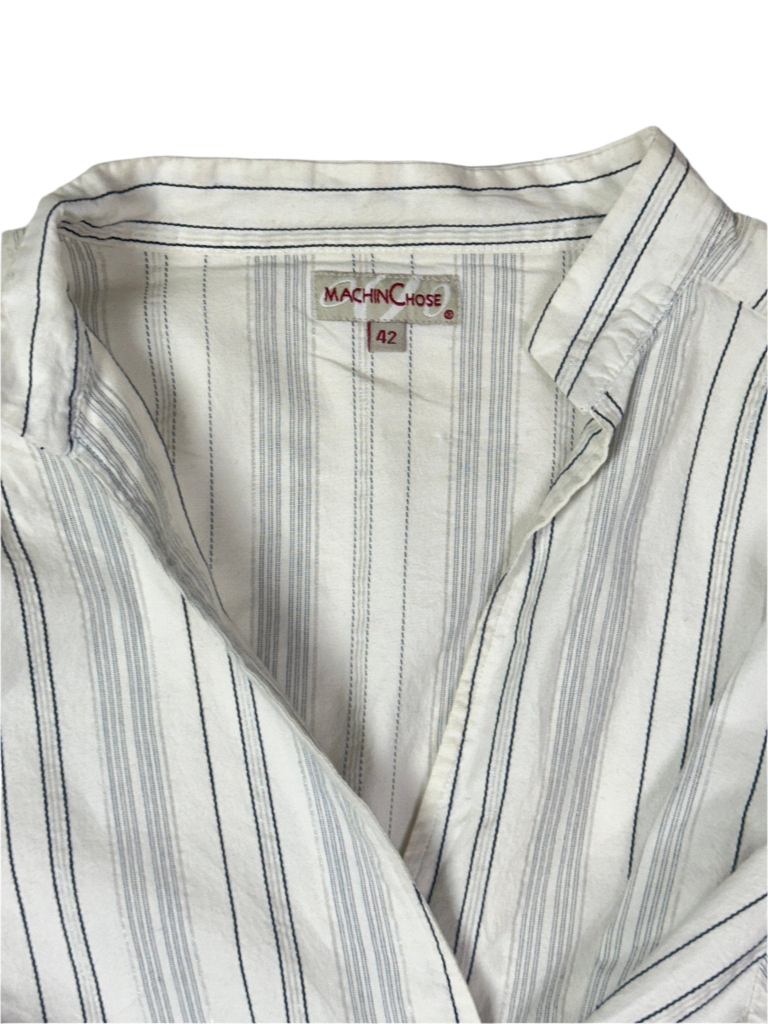 Y2K Striped Wrap - Style Fitted Waist V - Neck Blouse - Funkify