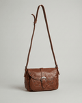 Y2K Western Grommet Buckle Leather Crossbody Bag - Funkify