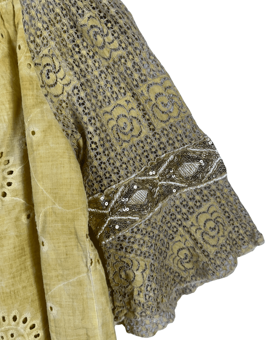 Yellow Embroidered Tassel Boho Top - Funkify
