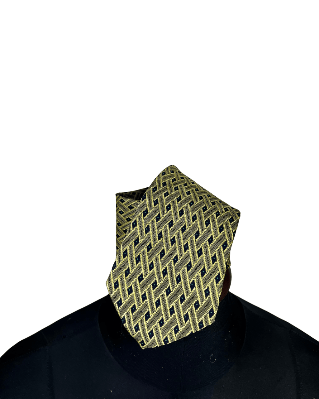 Yellow Patterned necktie - Funkify