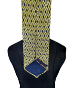 Yellow Patterned necktie - Funkify