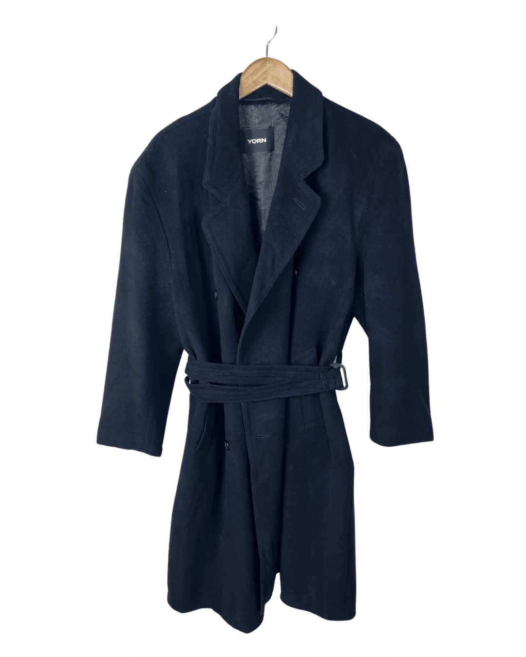 Yorn Cashmere Navy Coat XL - Funkify