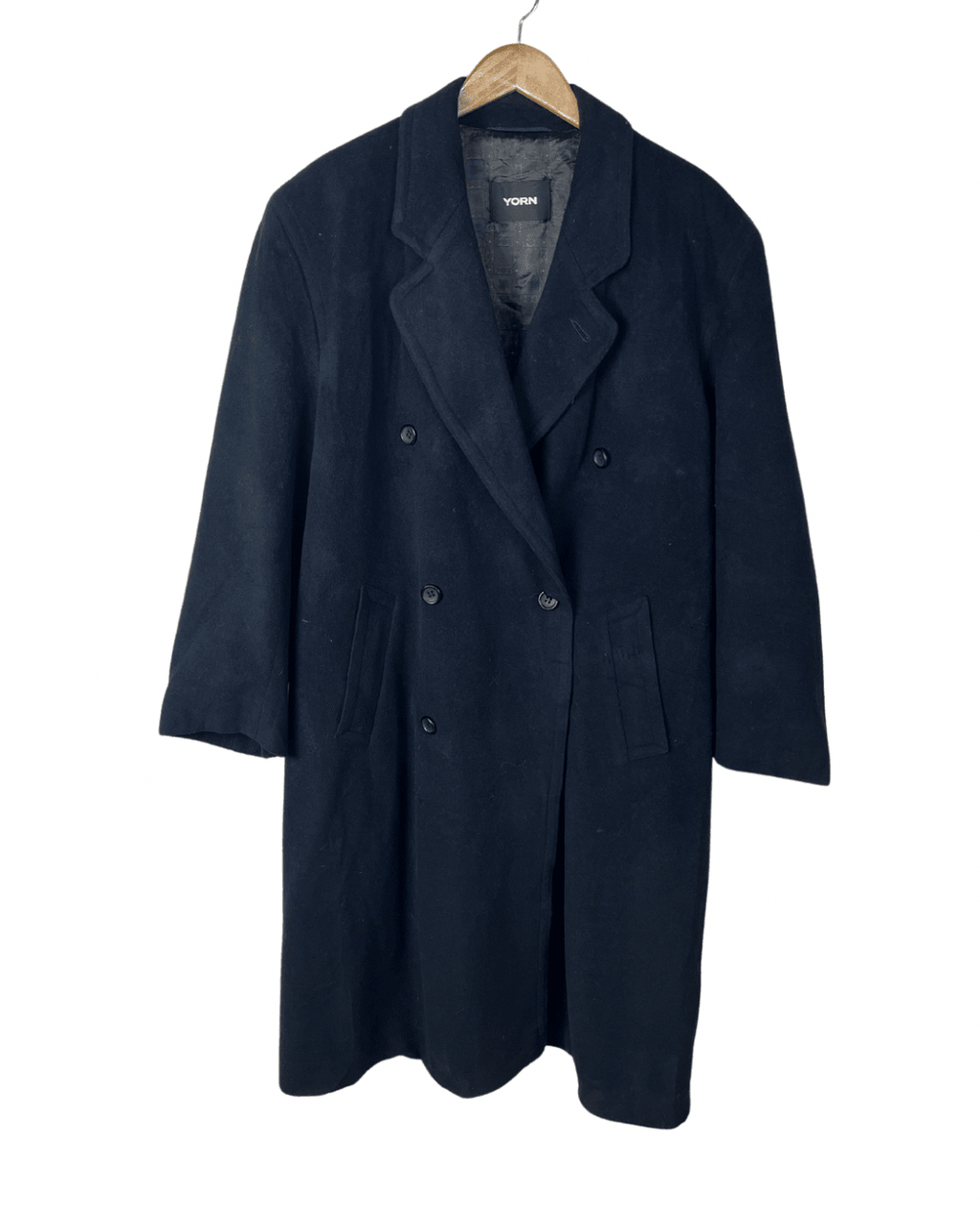 Yorn Cashmere Navy Coat XL - Funkify