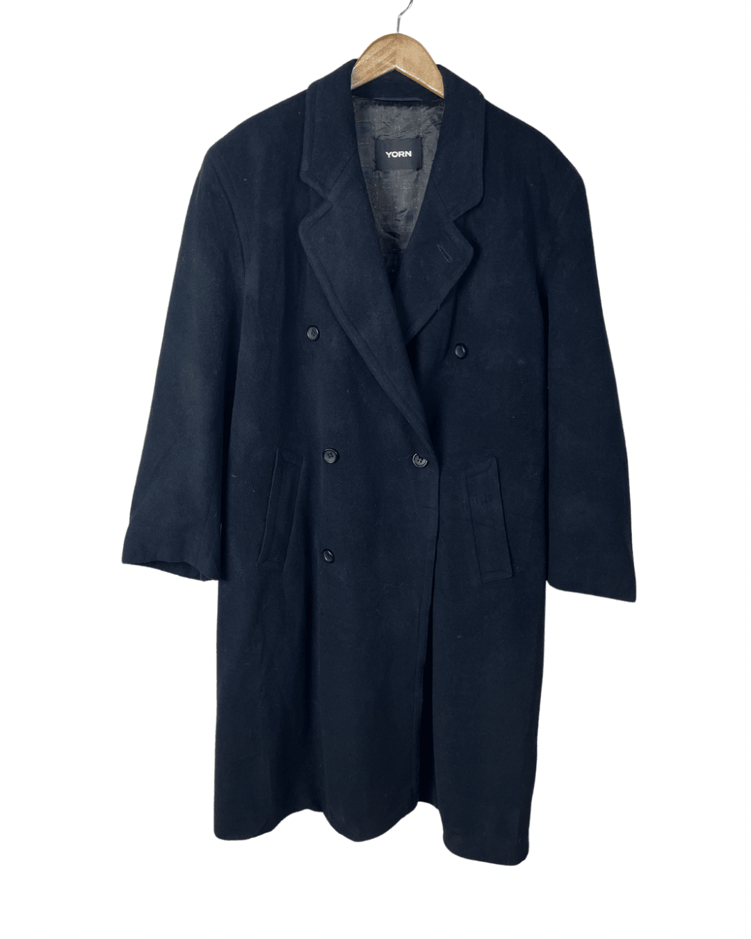 Yorn Cashmere Navy Coat XL - Funkify