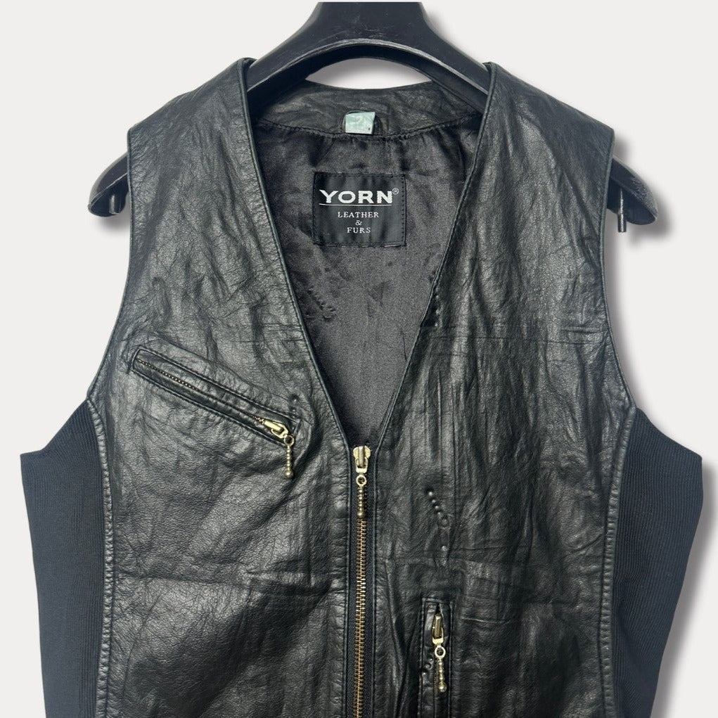 Yorn Genuine Leather Vest - Women's Medium - Funkify