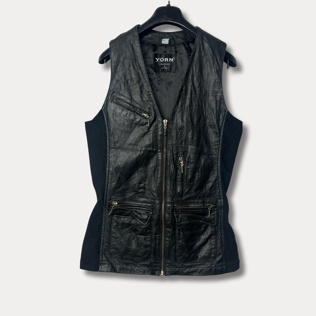 Yorn Genuine Leather Vest - Women's Medium - Funkify