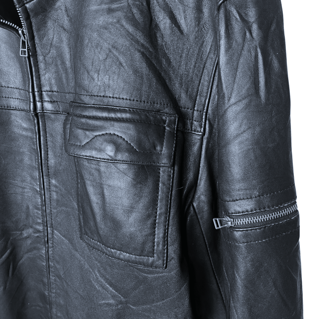 YTDA Vintage Genuine Leather Jacket XL - Funkify